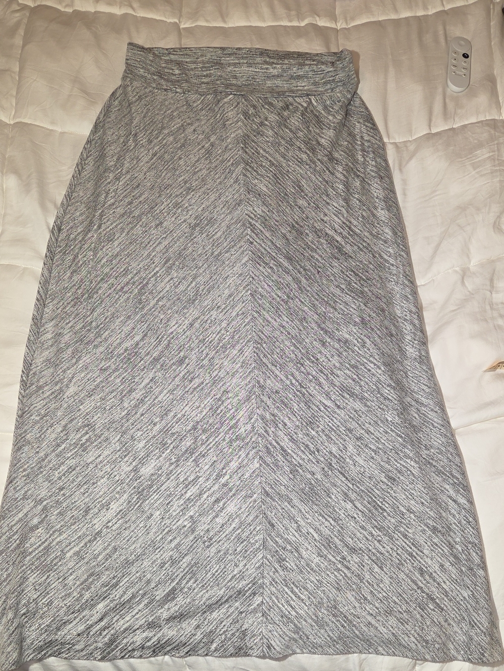 Lou & Grey Heathered Gray Maxi Skirt